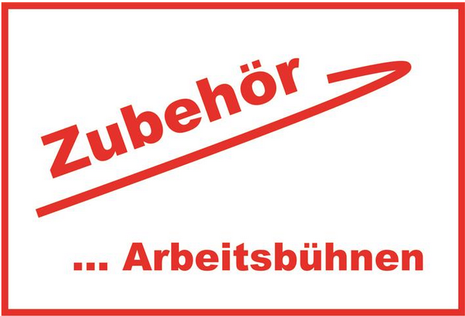 Zubehör für Arbeitsbühnen